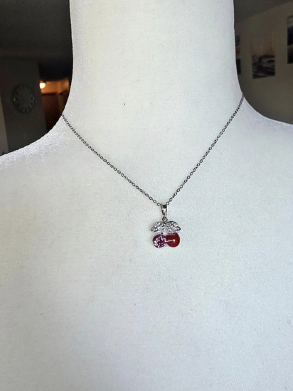 Cadena Cherry Oro Laminado Silver